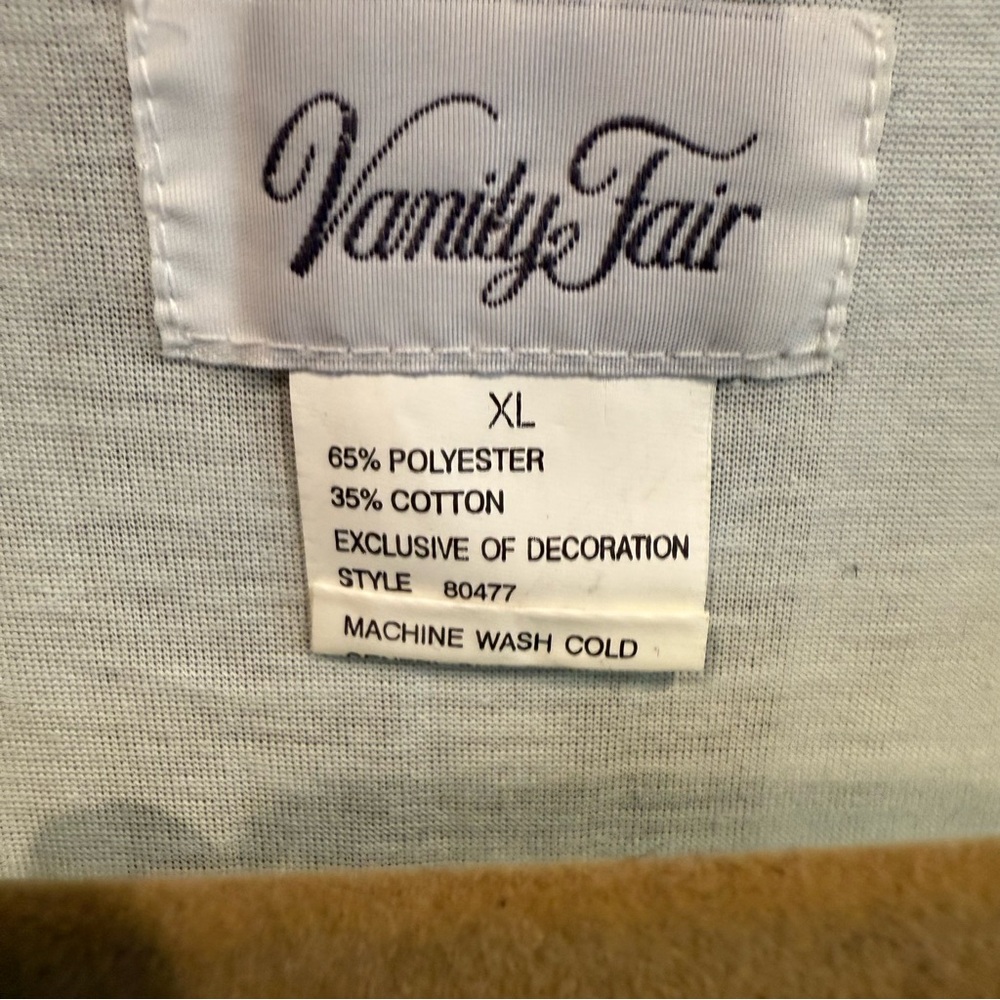 Vanity‎ Fair Mint Green Soft Cotton Blend Grannycore Nightgown Women's XL NWT - Picture 3 of 8